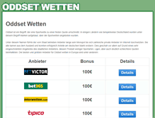 Tablet Screenshot of oddsetwetten.net